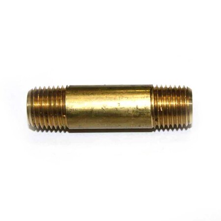 Interstate Pneumatics Brass Pneumatic Nipples, 50 PK FA414LN-50K